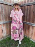 Flamingo T-shirt dress